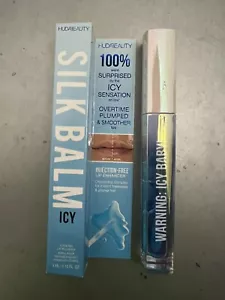 HUDA BEAUTY Silk Balm ICY Cooling Lip Plumper Cryo Frost 3 ml .10 fl oz New - Picture 1 of 10