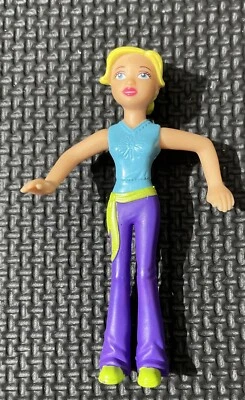 Mattel McDonald's 2006 Polly Pocket Figura Azul Top Púrpura Pantalones - 4 pulgadas....10 Foto 1 de 4