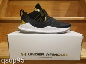 Under Armour Stephen Curry 5 Championship Black Gold 3020657 001 Size 7-13 - Picture 1 of 5