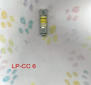 BUSSMAN LP-CC6 FUSE LPCC 6 600 VOLT 6 AMP LP-CC 6 - Foto 1 di 3