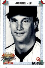 1990 TARGET DODGERS- #699 JOHN RUSSELL BROOKLYN DODGERS