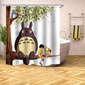My Neighbor Totoro Series Printed Shower Curtain Modern Animation Simple Cartoon - Picture 1 of 17
