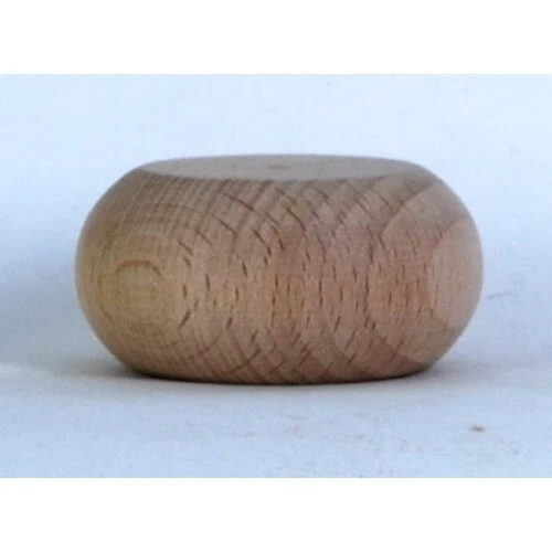 4 MINIATURE BUN FEET FOR FURNITURE 51mm dia. (2"), BUN FOOT 25mm (1") high  E872 - Image 1 of 1