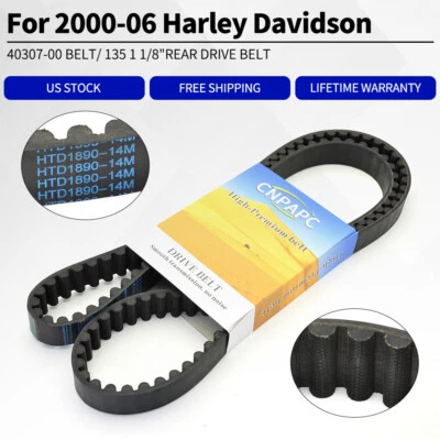 Correa de transmisión trasera 135T 1-1/8" 40307-00 para Harley Flst Fatboy Deluxe Fxst 2000-06 Foto 1 de 4
