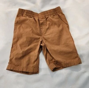Timberland Boy's Shorts Youth 6 Brown Casual 100% Cotton Elastic Waist Pockets - Picture 1 of 6