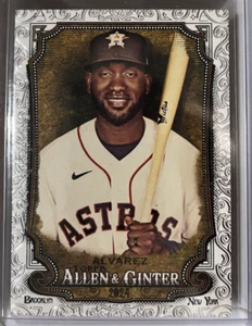 2024 Topps Allen & Ginter - Foil Filagree Yordan Alvarez #83 Houston Astros - Picture 1 of 1