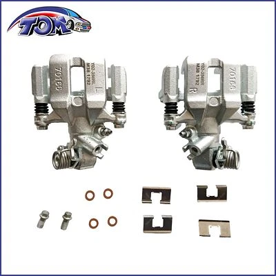 Pinzas de freno traseras 2 piezas con soporte para Acura ILX CSX 2006-2015 Honda Civic Foto 1 de 4