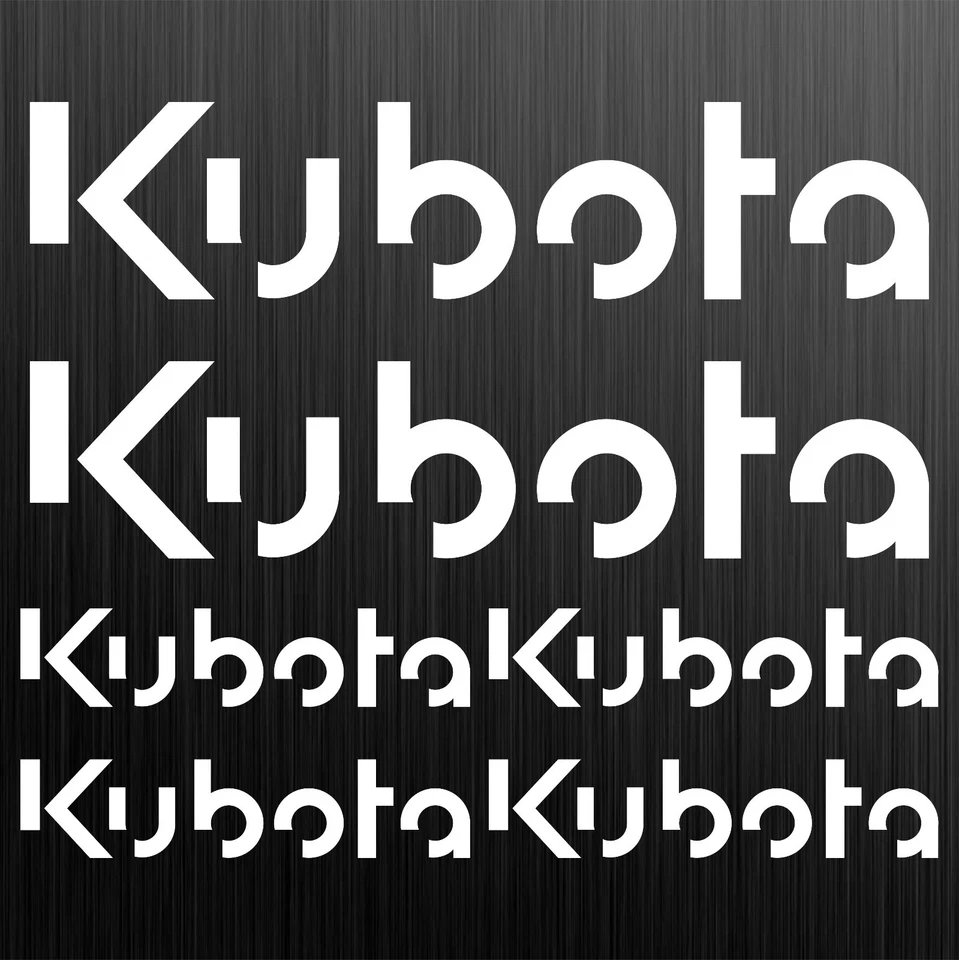 Kubota sticker decal excavator excavator mini excavator 6 pieces pieces - Image 1 of 1