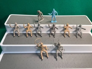 VINTAGE MARX 54MM KUNSTSTOFF COWBOY FIGUREN - Bild 1 von 6