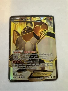 POKEMON CARD 2017 REGIROCK EX HOLO FULL ART 43A/124 Secret Rare Jd - Picture 1 of 11