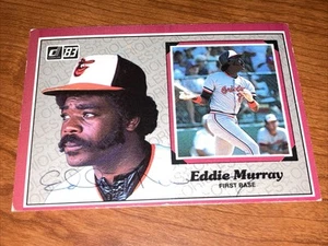 1983 Donruss Action All-Stars #1 Eddie Murray Jumbo Card AUTO Autograph Signed - Picture 1 of 3