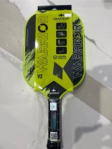 Diadem Warrior V2 Pickleball Paddle - 19mm Molded 8.25oz – Yellow Color (New) - Picture 1 of 4