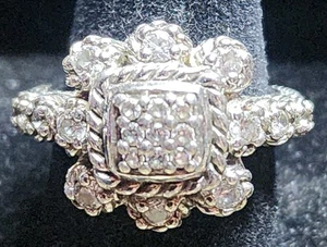 Judith Ripka Cluster-Ring Zirkonia Größe 7 - Bild 1 von 8