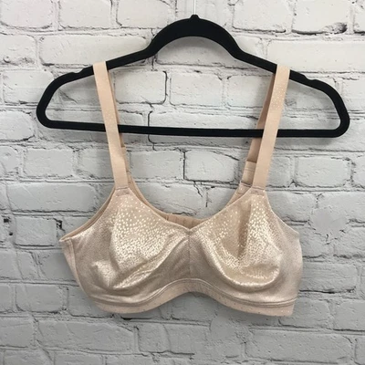Wacoal Bra Womens 38DD Balconette Back Appeal Wire Free Bra 852303 Beige - Image 1 of 4