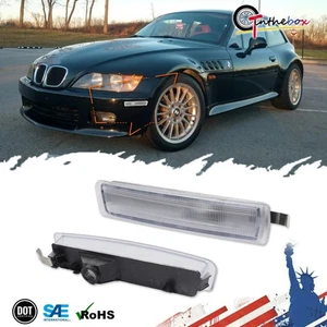 For 96-02 BMW Z3 M Coupe Roadster Clear Bumper Side Marker Lights LH&RH Housings - Picture 1 of 8
