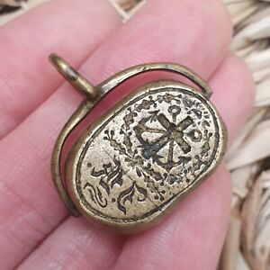 Antique 19th Century Naval? Sailors?Spinner Fob Seal 3 Sided 