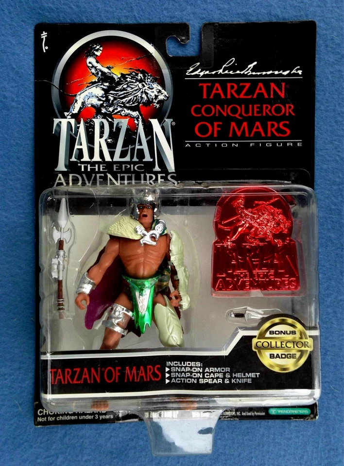 Vintage Tarzan Conqueror of Mars Action Figure 1995 Trendmasters Complete