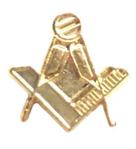 Freimaurer Wappen vergoldet Anstecknadel Abzeichen - Bild 1 von 2