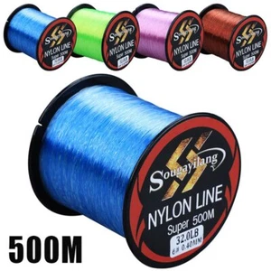 500M Monofilament Line 11-36.3LB Super Strong Nylon Fishing Line Leader Line - Picture 1 of 28