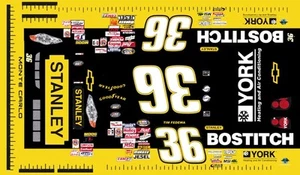 #36 Time Fedewa BOSTITCH Chevy 2000 1/64th Scale NASCAR Slot Car Decals - Picture 1 of 3