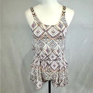 Tribal print romper with pockets size large - Picture 1 of 7