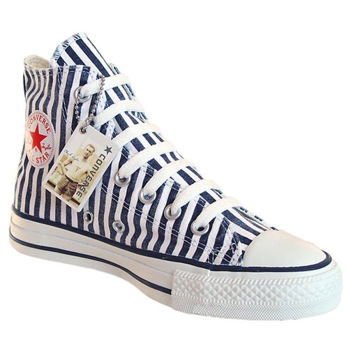 Converse Eu 38 UK 5 Chucks Bianco Taylor All Star Edizione Limitata a Righe