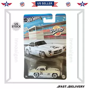 Hot Wheels 1954 Mercedes-Benz 300 SL White #1 1/6 - 2024 Vintage Racing Club - Picture 1 of 4