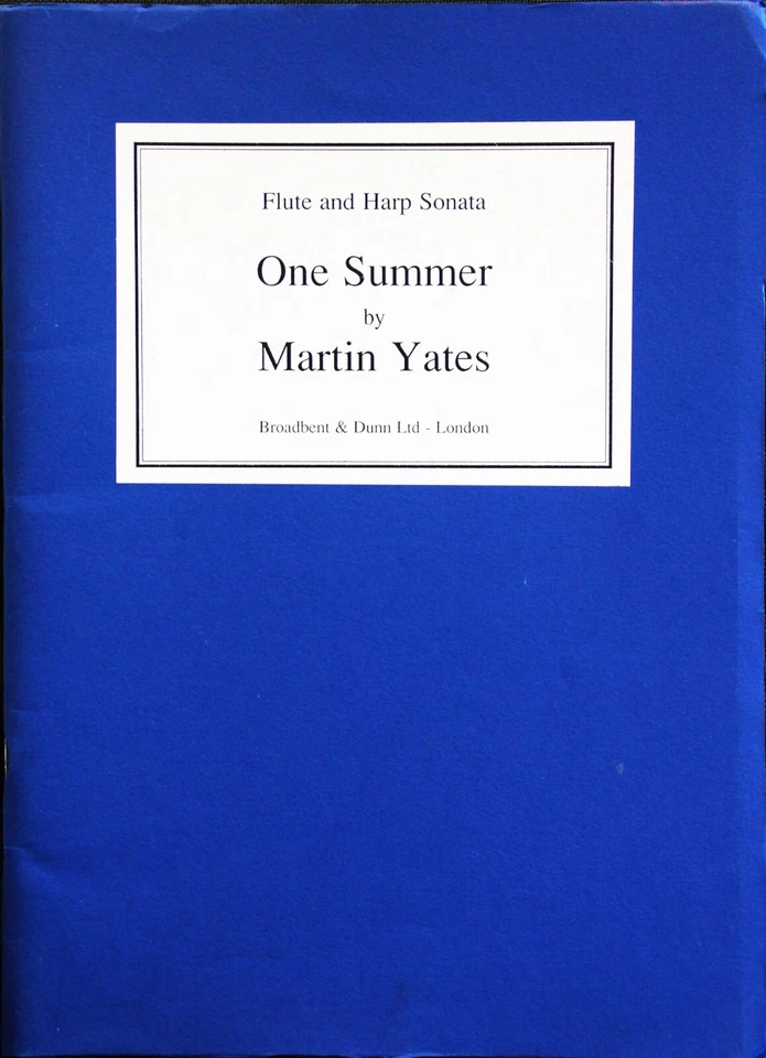 One Summer .Flute and Harp Sonata by Martin Yates. - Image 1 of 1