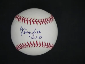 GEORGE KELL SIGNED OML BASEBALL WITH "HOF 83" INSCRIPTION PSA COA - Picture 1 of 7