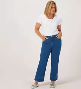 Ruth Langsford 7/8 Deep Hem Jean Standard Mid Wash Size 18 - Picture 1 of 4