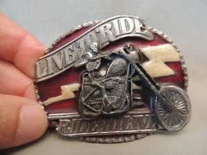 Buckle Live to Ride- Ride to Live U.S.A 1986 S-40 Siskiyou buckle Go - Picture 1 of 7