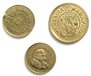 [R2128] 3 x Medaillle o.J Böhmen Prager Groschen, Karl - Bild 1 von 2