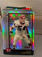 1998 Bowman Chrome Interstate Refractors #152 Chris Spielman BILLS!