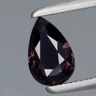 0.64Ct Natural Reddish-Purple Sapphire Tanzania Unheated Pear Cut Loose Gemstone - Image 1 of 2