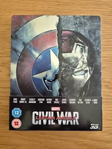 Captain America: Civil War 3D/2D Limited Edition Blu-ray Steelbook *REGION FREE* - Picture 1 of 6