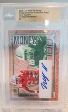 2023 Leaf Metal Draft Treveyon Henderson So Money Clear Pig Skin Auto 1/1 