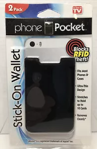 NEW Phone Pocket with RFID Blocking Technology - 2-Pack - As Seen On TV - Picture 1 of 8