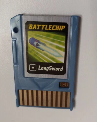 Vintage 2004 Mega Man Battlechip Tamara Co. Ltd. - LongSword 2004 - RARE - Image 1 of 2