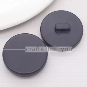 COLOURED RESIN SHANK BUTTONS ROUND 15MM-34MM FOR CLOTHING BAG SEWING CRAFTS DIY - Picture 1 of 12