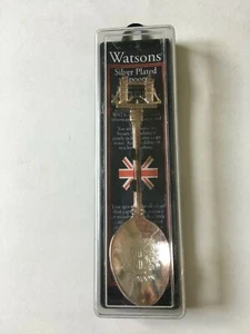 Cuchara enchapada en plata Watsons hecha en Reino Unido - Imagen 1 de 5