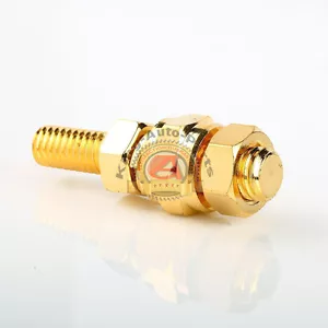GM Long GOLD PLATED Battery Side Post Terminal Tap Extender GMC Mount Grade - Picture 1 of 3