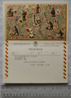 1957 illustrated Konineruk Belgie Telegram - traditional trades & coats of arms