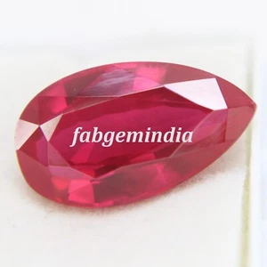 10 Ct Certified Natural Ruby Corundum Red Tear Drop Shape Cut Loose Gemstones - Picture 1 of 5