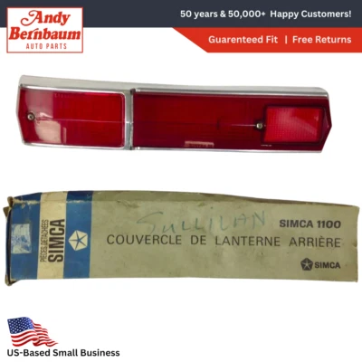 Cubierta de lente de luz de luz de luz trasera Simca 1100 1948-1949 NOS. Foto 1 de 3