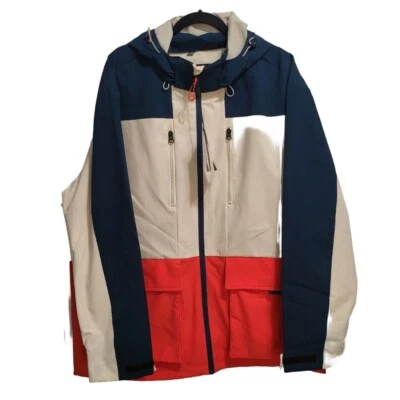 Мужская куртка Cole Haan XL синий красный цветной блок - Изображение 1 из 4