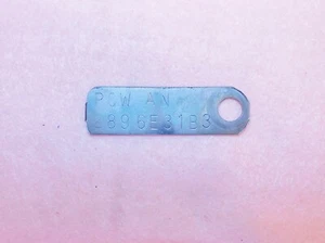 1966 Ford Fairlane 500 XL Falcon Ranchero Comet ORIG 289 C4 TRANSMISSION ID TAG - Picture 1 of 2