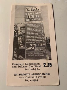 Vintage Ink Blotter Joe Harnett's Atlantic Station, Philadelphia Pennsylvania PA - Picture 1 of 3