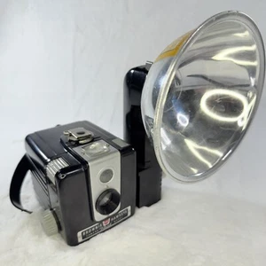 VTG-Kodak Brownie Hawkeye Camera + Flash-Very Clean-UNTESTED-no Film-Mechanical✅ - Picture 1 of 18