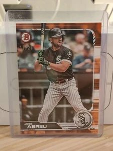 2019 Bowman Jose Abreu Orange Refractor #'d /25 Chicago White Sox - Picture 1 of 2