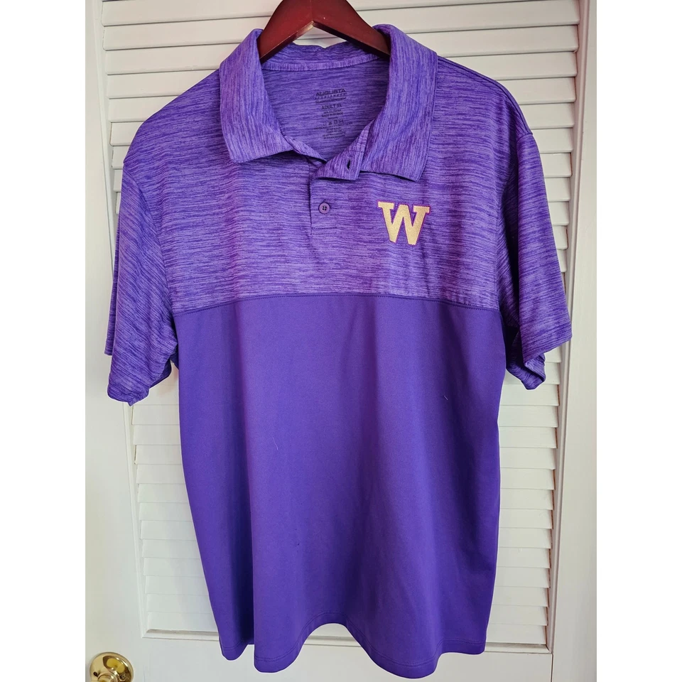 AUGUSTA WASHINGTON HUSKIES MENS POLO SHIRT SIZE EXTRA LARGE XL Foto 1 de 1